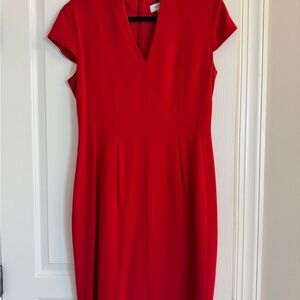 Reiss Vibrant Red Midi Dress